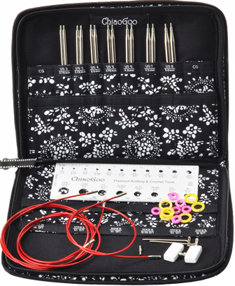 ChiaoGoo Red Lace Interchangeable Steel Set