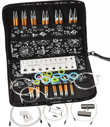 ChiaoGoo Spin Interchangeable Bamboo Needle Kit - Prosper Yarn