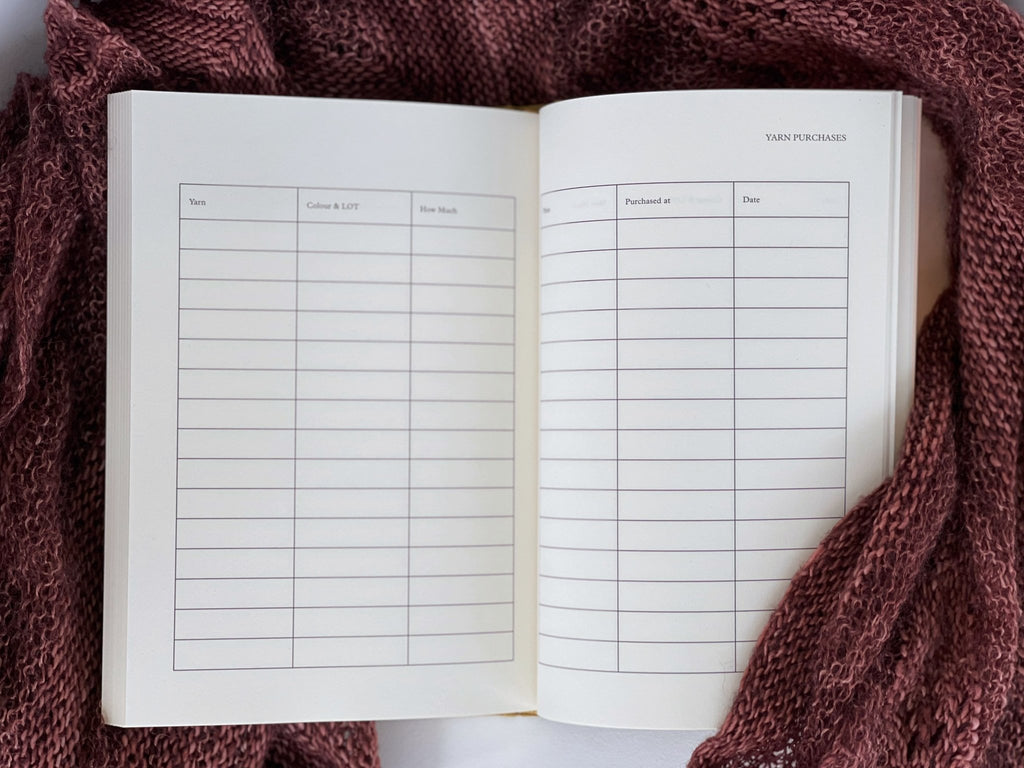 My Knitting Notes / Mustard - Prosper Yarn