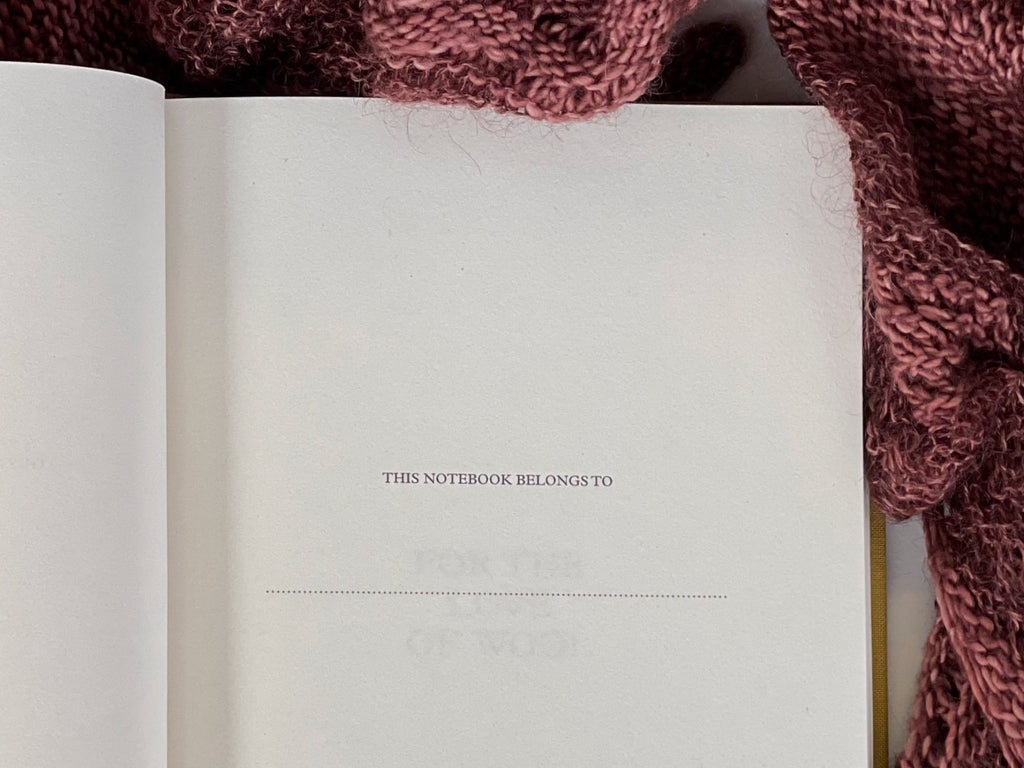 My Knitting Notes / Mustard - Prosper Yarn