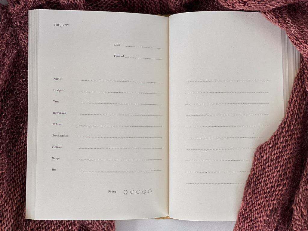 My Knitting Notes / Mustard - Prosper Yarn